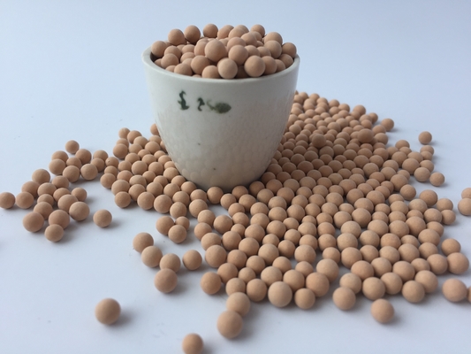 qualità  1.6-2.5mm 4A Molecular Sieve Desiccant Granular  With 85N Compressive Strength Fabbrica